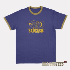 Simpsons Sadgasm Bart Family Ringer T-Shirt