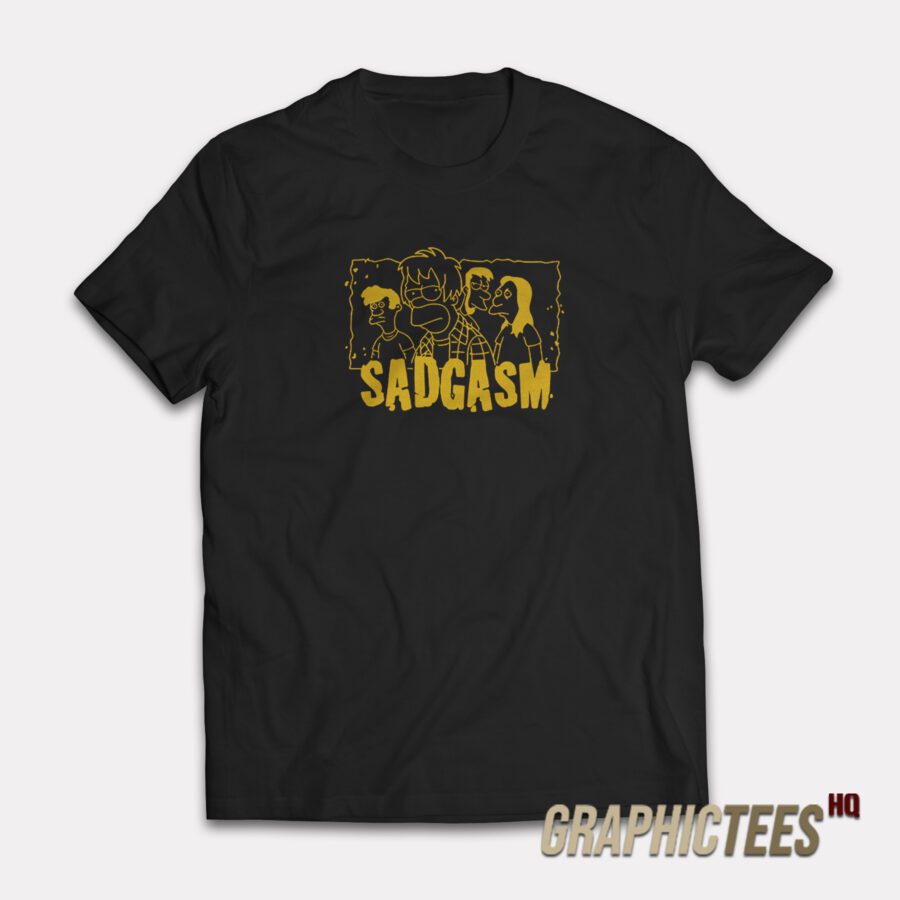 Simpsons Sadgasm Bart Family T-Shirt Simpsons Sadgasm Bart Family T-Shirt
