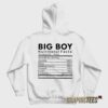 Big Boy Nutritional Facts Hoodie