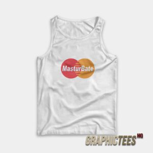 Masturbate Mastercard Logo Parody Tank Top