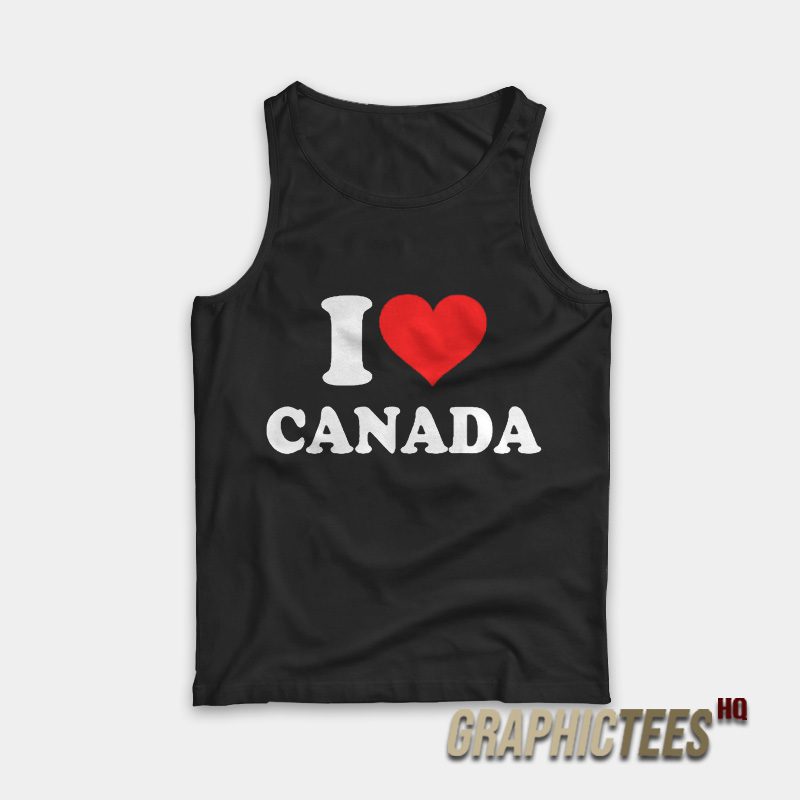 Elon Musk I Love Canada Tank Top Elon Musk I Love Canada Tank Top