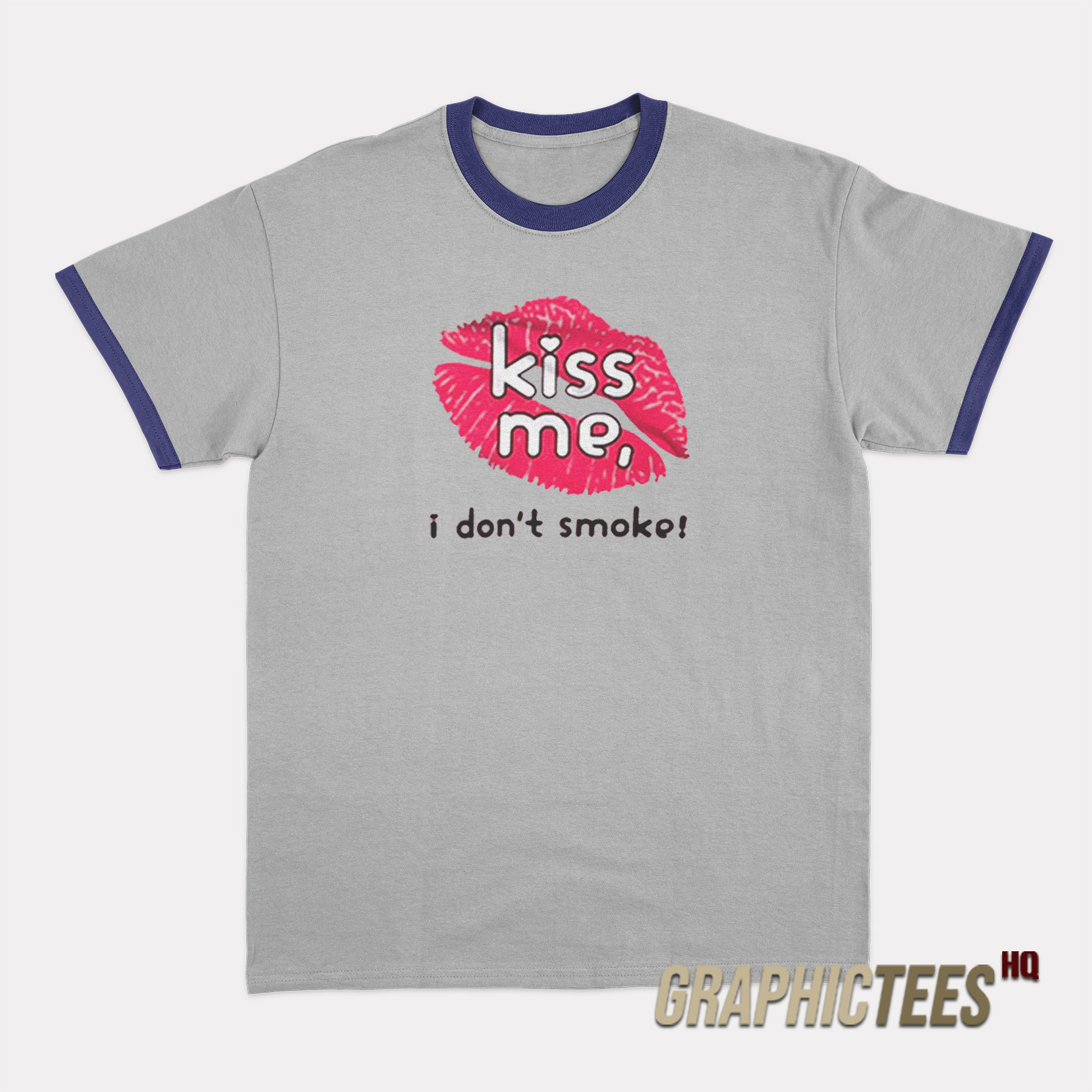 Haley Williams Paramore Kiss Me I Don't Smoke Ringer T-Shirt Haley Williams Paramore Kiss Me I Don't Smoke Ringer T-Shirt