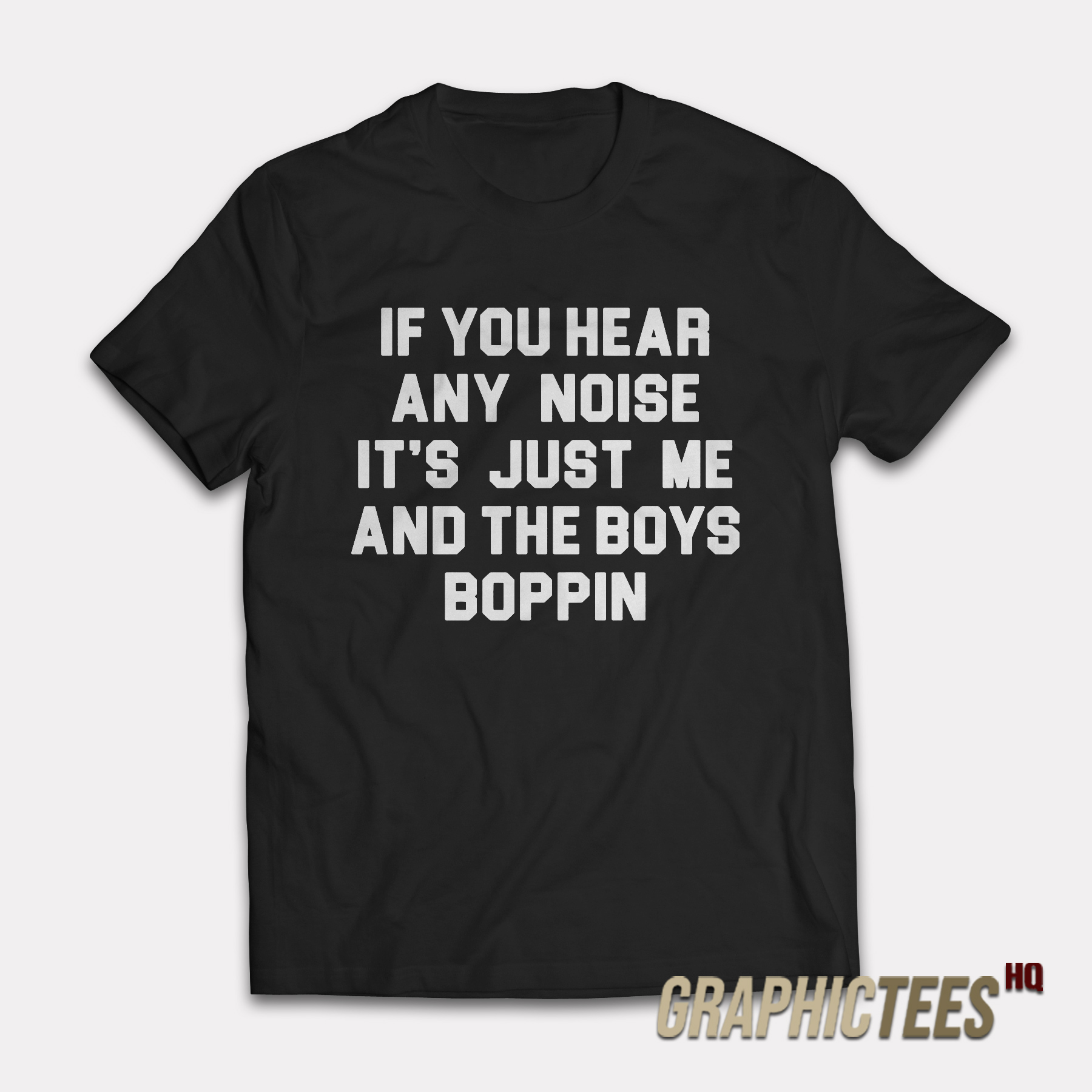 If You Hear Any Noise It's Just Me And The Boys Boppin T-Shirt If You Hear Any Noise It's Just Me And The Boys Boppin T-Shirt