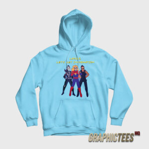 Ms Marvel Kamala Khan Ladies Let's Get Information Hoodie