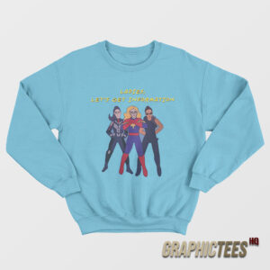 Ms Marvel Kamala Khan Ladies Let's Get Information Sweatshirt