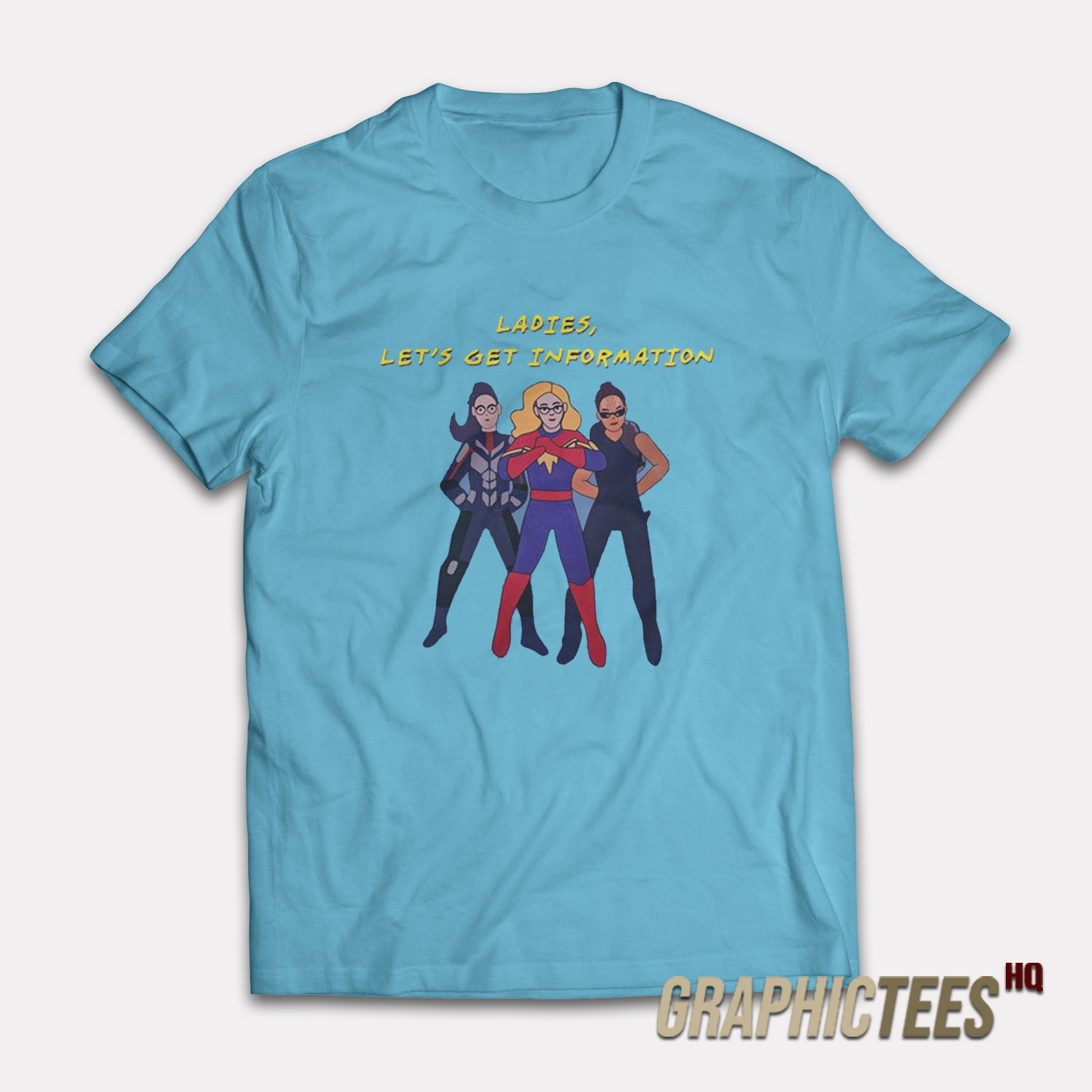 Ms Marvel Kamala Khan Ladies Let's Get Information T-Shirt Ms Marvel Kamala Khan Ladies Let's Get Information T-Shirt