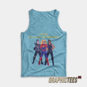 Ms Marvel Kamala Khan Ladies Let's Get Information Tank Top