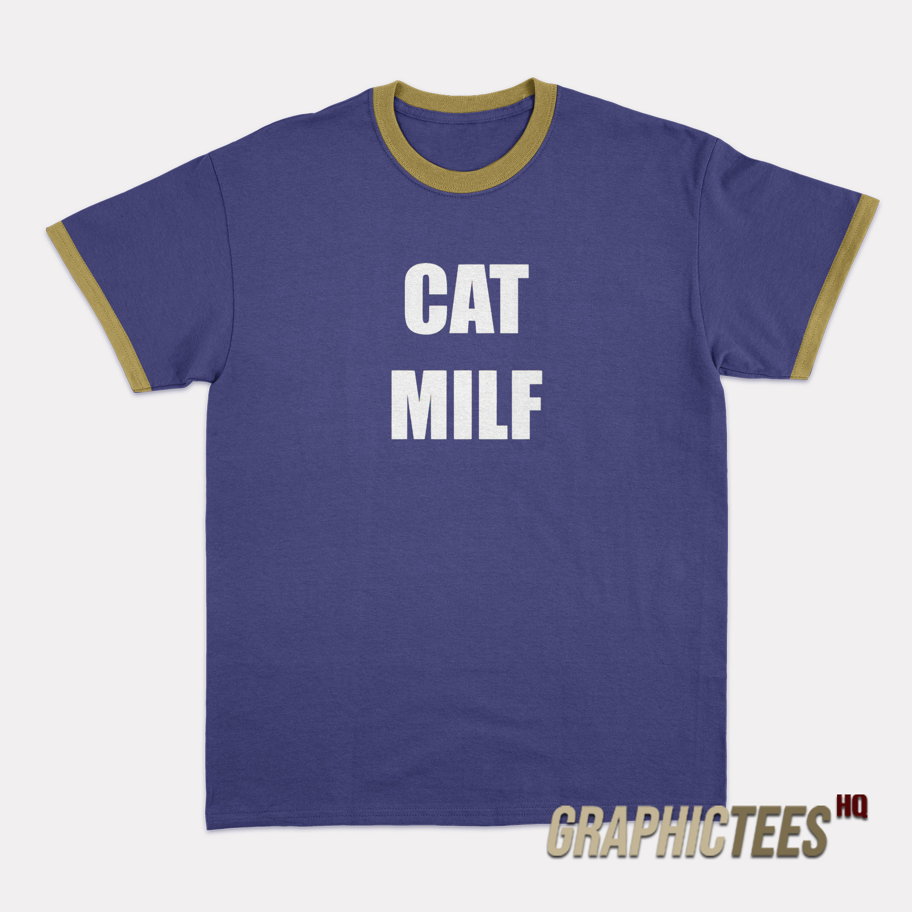 Radvxz Wearing Cat Milf Ringer T-Shirt Radvxz Wearing Cat Milf Ringer T-Shirt