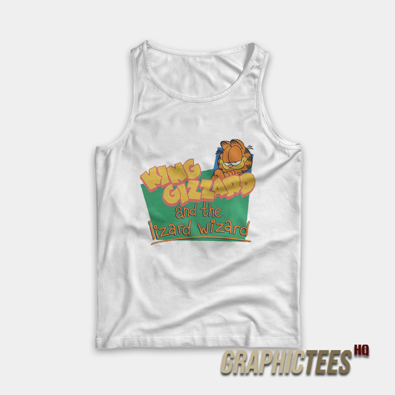 Garfield King Gizzard And The Lizard Wizard Tank Top Garfield King Gizzard And The Lizard Wizard Tank Top