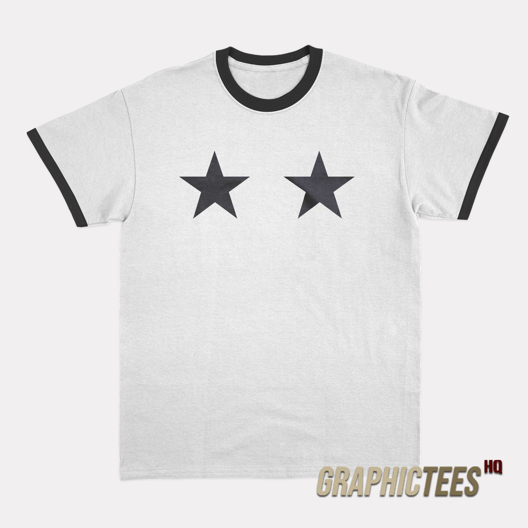 Star Boobs Ringer T-Shirt Star Boobs Ringer T-Shirt