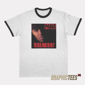 Eminem Wears Paris The Devil Made Me Do It Ringer T-Shirt