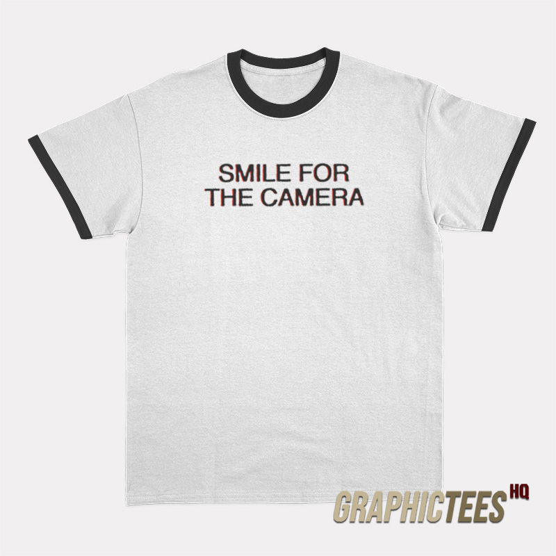 Smile For The Camera Kihyun Monsta X Ringer T-Shirt Smile For The Camera Kihyun Monsta X Ringer T-Shirt