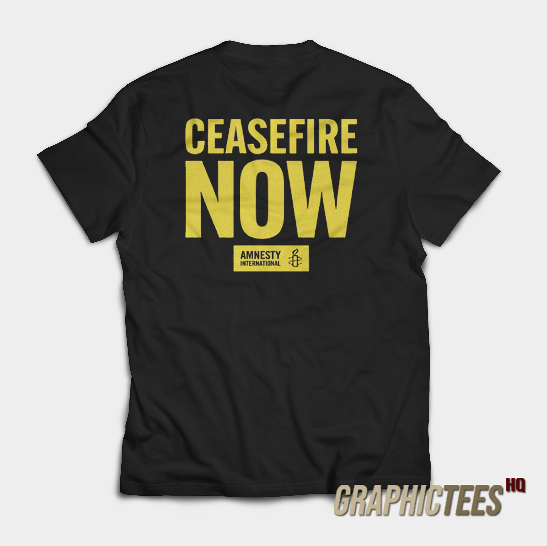Ceasefire Now Amnesty International T-Shirt Ceasefire Now Amnesty International T-Shirt
