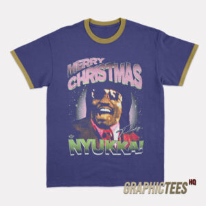Merry Christmas Pinky Nyukka Ringer T-Shirt