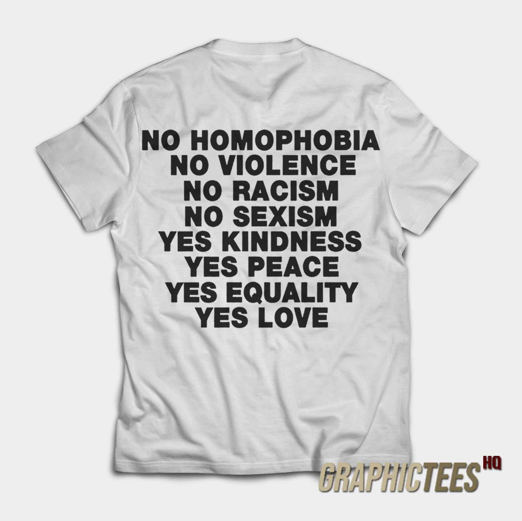 No Homophobia No Violence No Racism No Sexism T-Shirt No Homophobia No Violence No Racism No Sexism T-Shirt