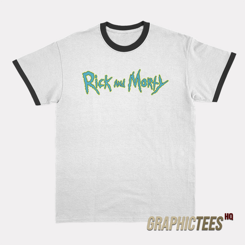 Rick and Morty Logo Ringer T-Shirt Rick and Morty Logo Ringer T-Shirt