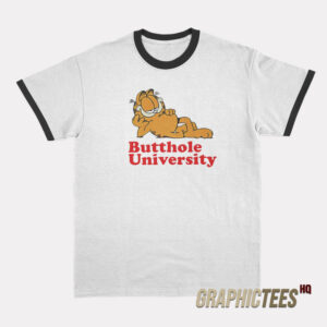 Garfield Butthole University Ringer T-Shirt