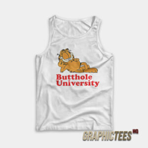 Garfield Butthole University Tank Top