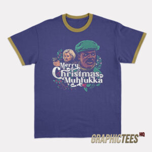 Merry Christmas Muhfukka Samuel L Jackson Ringer T-Shirt