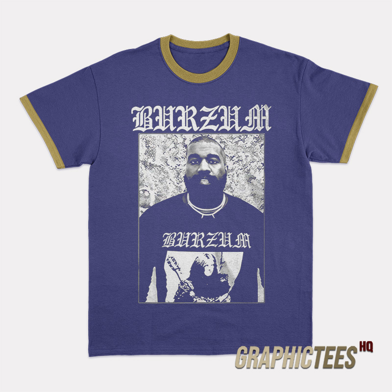 Kanye West Wearing Burzum Ringer T-Shirt Kanye West Wearing Burzum Ringer T-Shirt