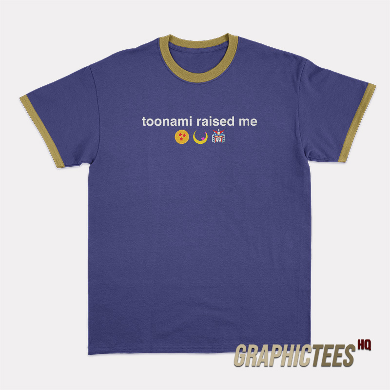 Toonami Raised Me Ringer T-Shirt Toonami Raised Me Ringer T-Shirt