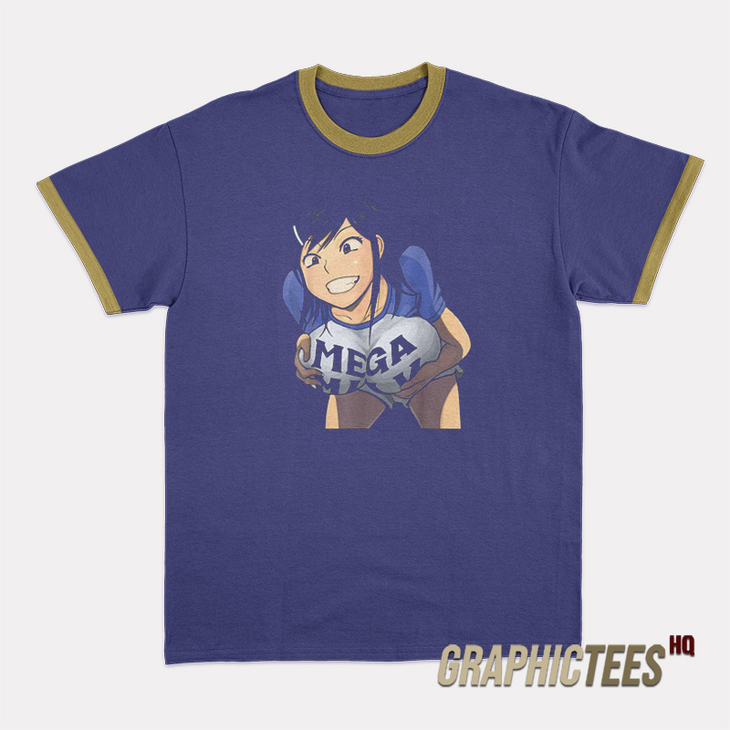Mega Milk Titty Monster Hentai Ringer T-Shirt Mega Milk Titty Monster Hentai Ringer T-Shirt