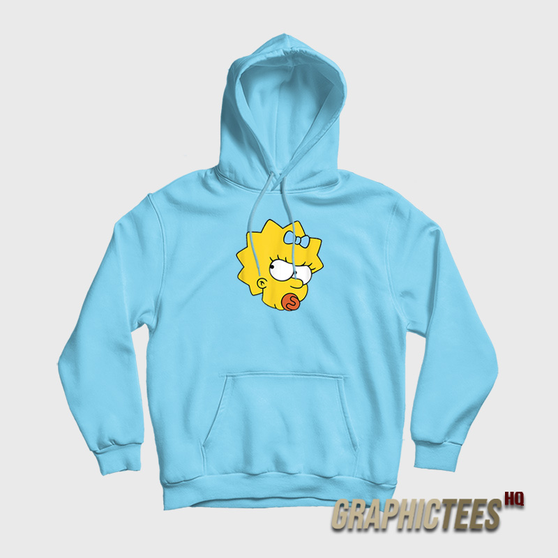 The Simpsons Maggie Simpson Angry Big Face Hoodie The Simpsons Maggie Simpson Angry Big Face Hoodie