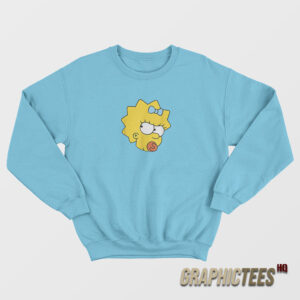 The Simpsons Maggie Simpson Angry Big Face Sweatshirt