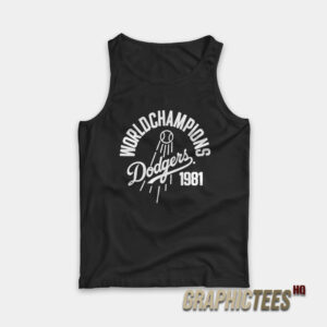 World Champions Dodgers 1981 Tank Top