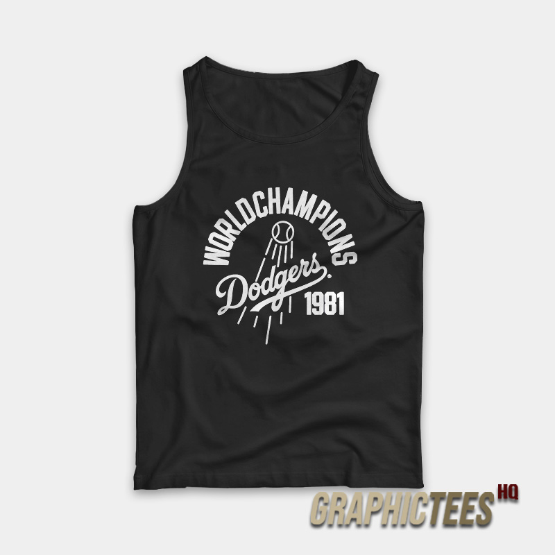 World Champions Dodgers 1981 Tank Top World Champions Dodgers 1981 Tank Top