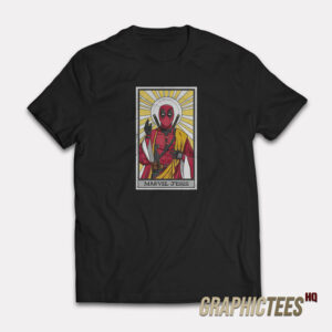 Card Marvel Jesus Deadpool T-Shirt