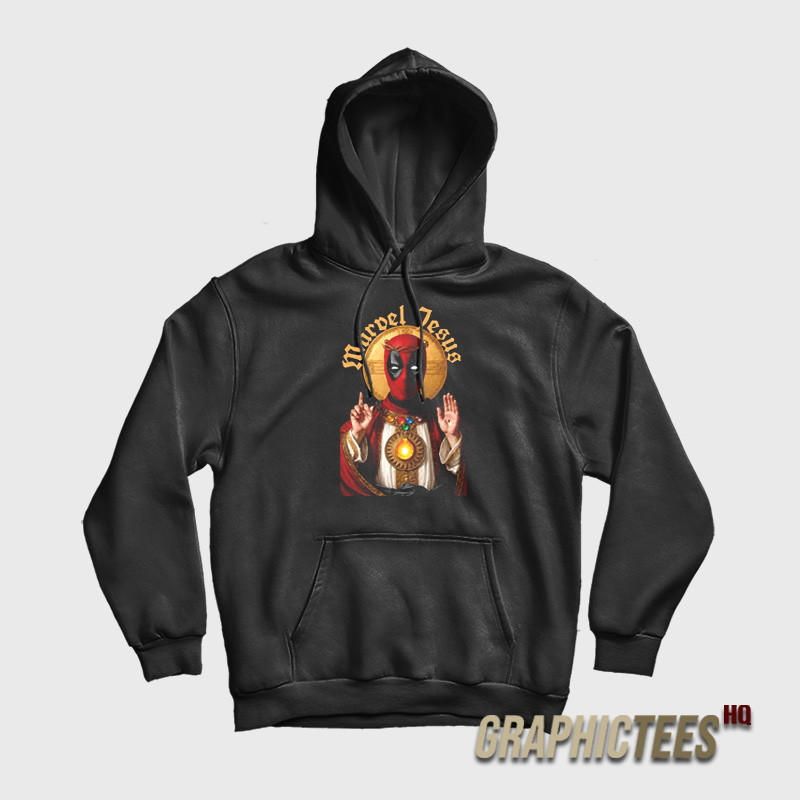 Deadpool Marvel Jesus Hoodie Deadpool Marvel Jesus Hoodie