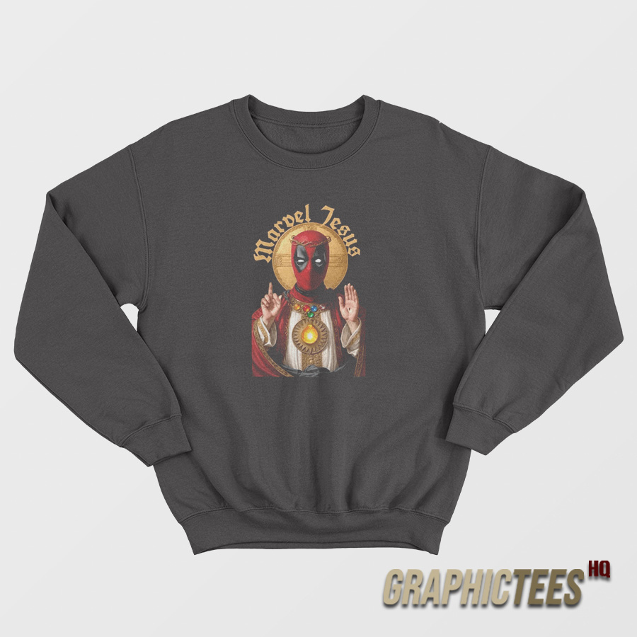 Deadpool Marvel Jesus Sweatshirt Deadpool Marvel Jesus Sweatshirt