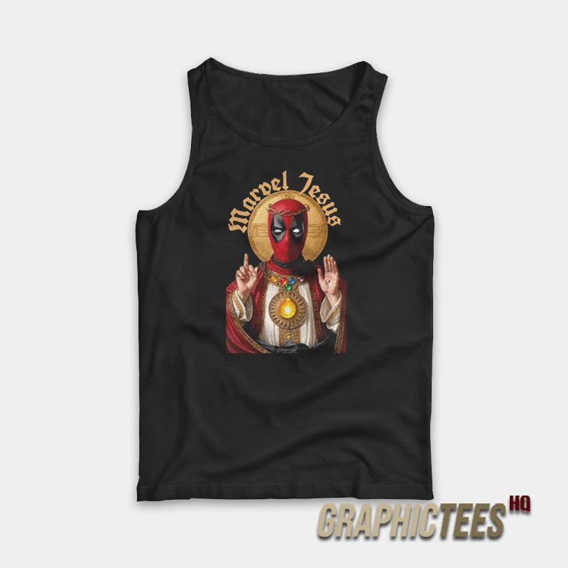 Deadpool Marvel Jesus Tank Top Deadpool Marvel Jesus Tank Top