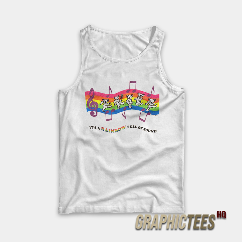 Grateful Dead It’s A Rainbow Full Of Sound Tank Top Grateful Dead It’s A Rainbow Full Of Sound Tank Top