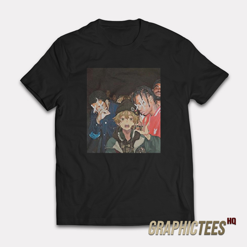 Drake Travis Scott Zenitsu Agatsuma Demon Slayer T-Shirt Drake Travis Scott Zenitsu Agatsuma Demon Slayer T-Shirt