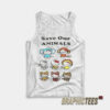 Pamela Anderson Save Our Animals Hello Kitty Tank Top