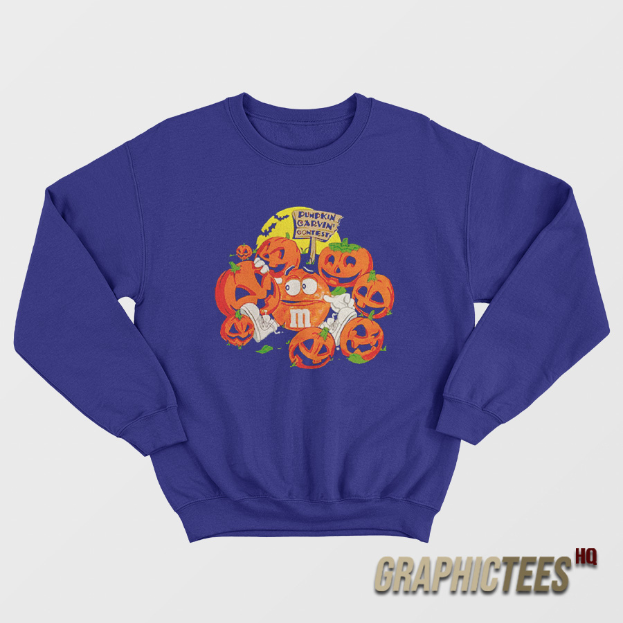 M and M Halloween Pumpkin Carving Contest Sweatshirt M and M Halloween Pumpkin Carving Contest Sweatshirt