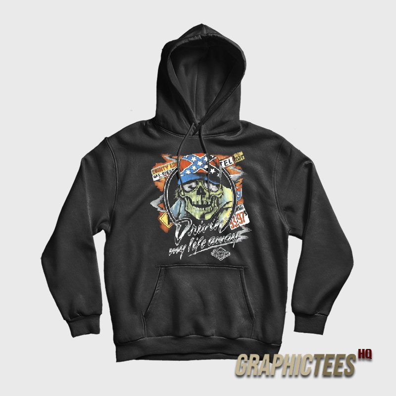 Skull Driving My Life Away Movie Thelma and Louise Hoodie Skull Driving My Life Away Movie Thelma and Louise Hoodie