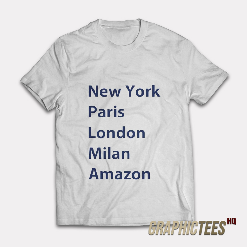 Heidi Klum New York Paris London Milan Amazon T-Shirt Heidi Klum New York Paris London Milan Amazon T-Shirt