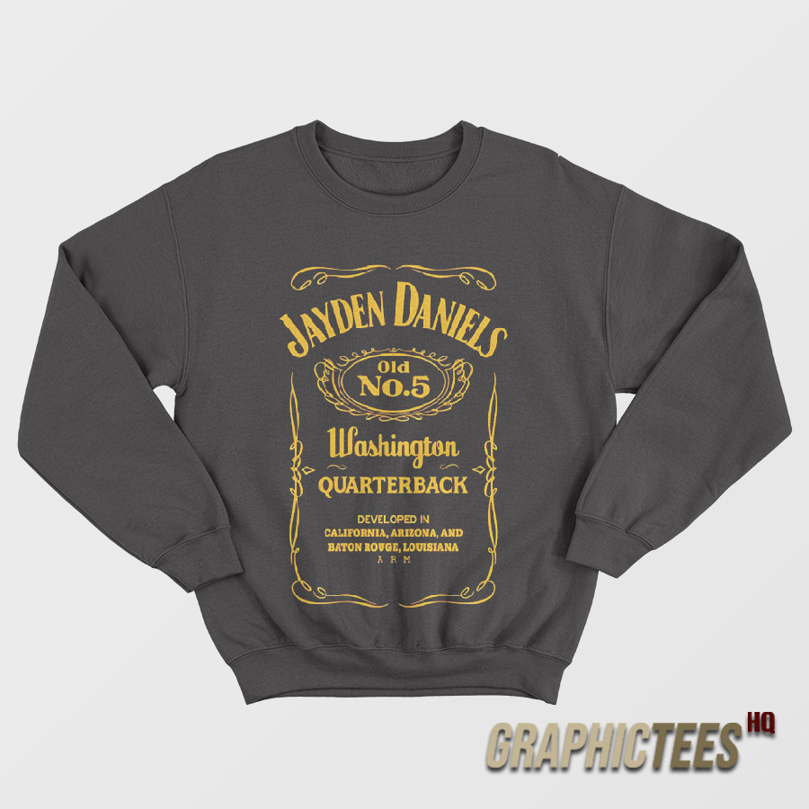 Jayden Daniels No 5 Washington Quarterback Sweatshirt Jayden Daniels No 5 Washington Quarterback Sweatshirt
