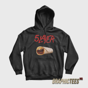 5 Layer Burrito Slayer Parody Logo Hoodie