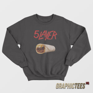 5 Layer Burrito Slayer Parody Logo Sweatshirt