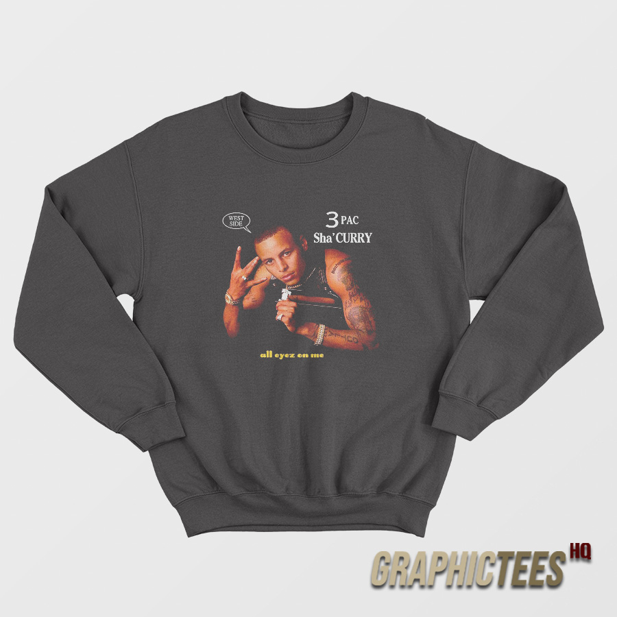 West Side 3 Pac Sha Curry Sweatshirt West Side 3 Pac Sha Curry Sweatshirt