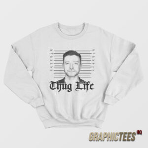 Thug Life Justin Timberlake Mugshot Sweatshirt