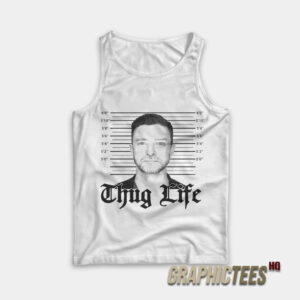 Thug Life Justin Timberlake Mugshot Tank Top