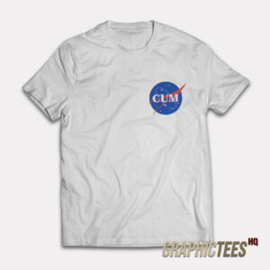 Cum NASA Logo Parody T-Shirt