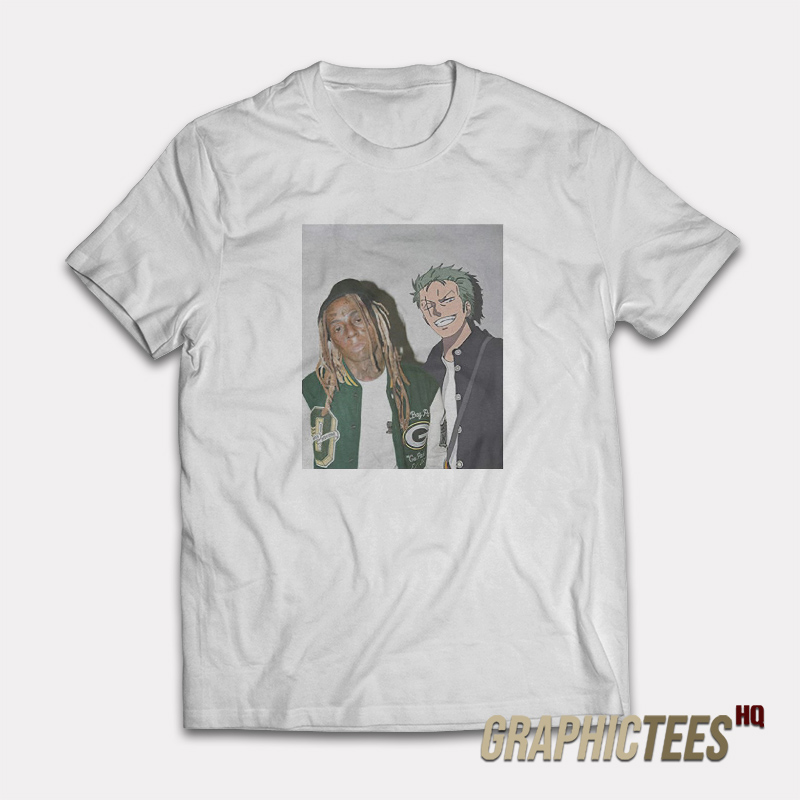 Lil Wayne And Roronoa Zoro Anime T-Shirt Lil Wayne And Roronoa Zoro Anime T-Shirt