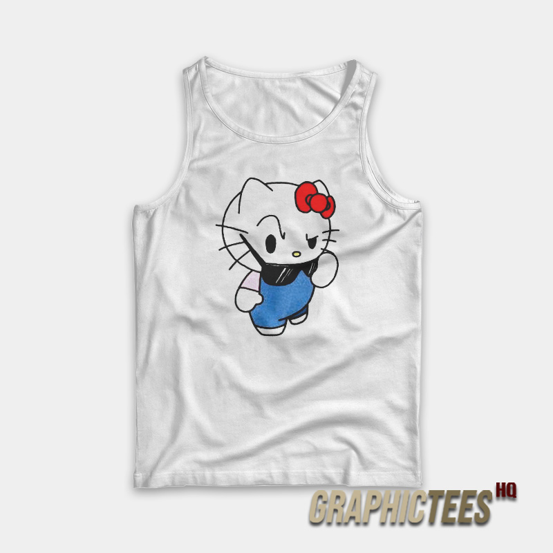 Hello Kitty Gangster Raised Eyebrow Tank Top Hello Kitty Gangster Raised Eyebrow Tank Top
