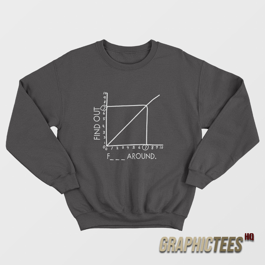 Fuck Around and Find Out Math Graph Graphic Sweatshirt Fuck Around and Find Out Math Graph Graphic Sweatshirt